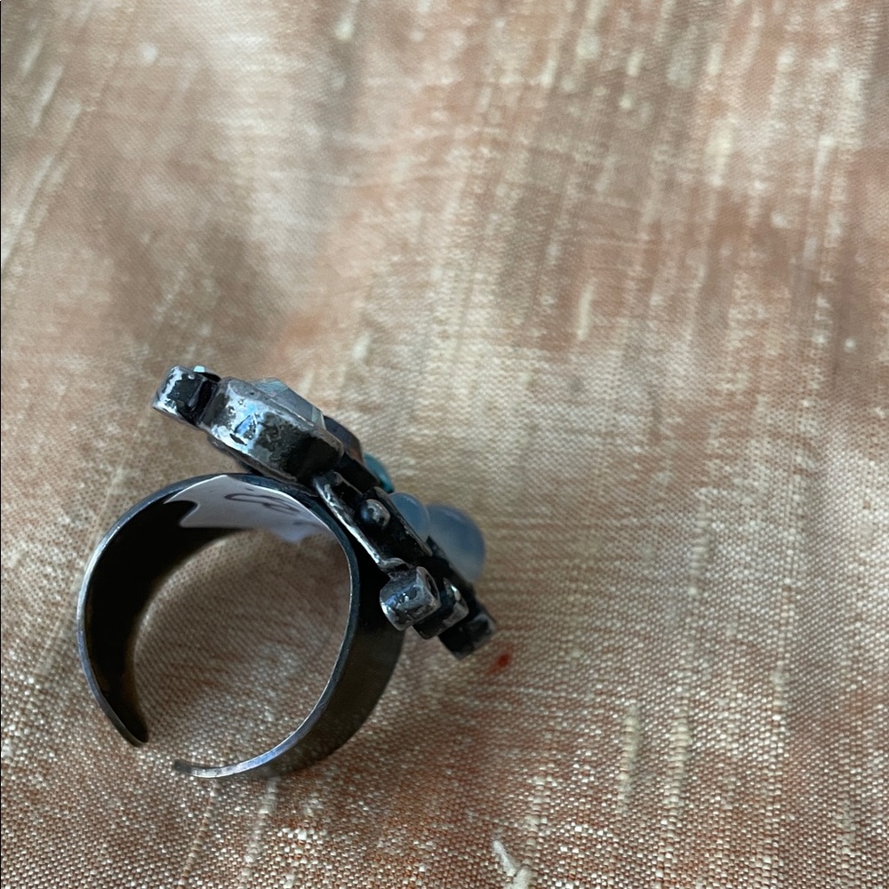 Multicolor Gemstone Cluster Ring - image 2